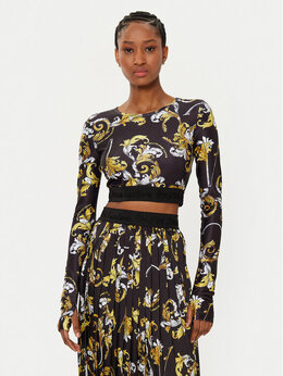 Versace Jeans Couture: Чёрная блуза 