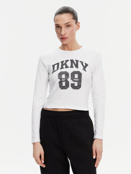 DKNY: Белая блуза 