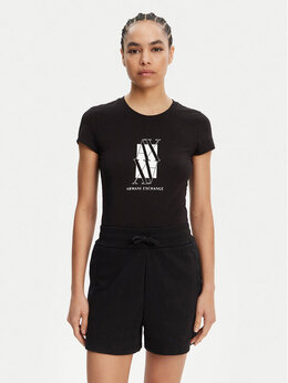 Armani Exchange: Обтягивающая футболка 