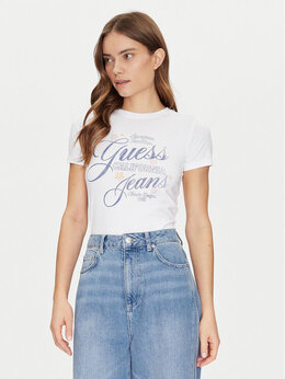 GUESS: Белая футболка 