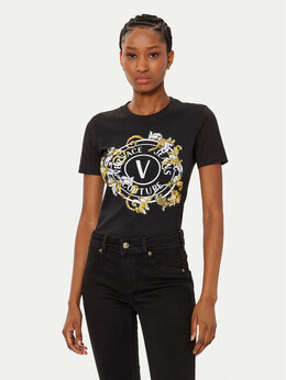Versace Jeans Couture: Чёрная футболка 