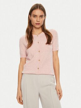 Tommy Hilfiger: Розовый кардиган 