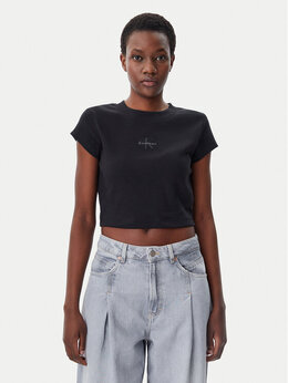 Calvin Klein Jeans: Чёрная футболка 