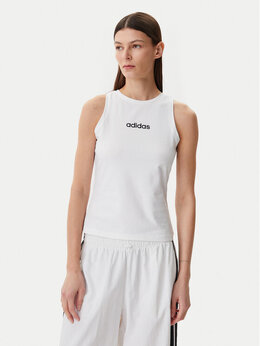 Adidas: Белый топ  Essentials