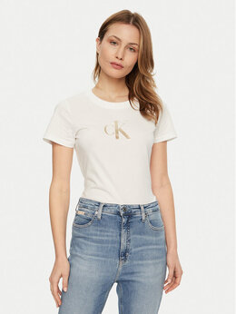 Calvin Klein Jeans: Обтягивающая футболка 