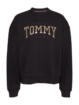 Tommy Jeans: Чёрный свитер 