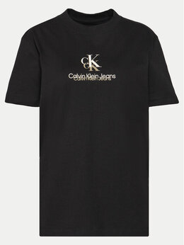 Calvin Klein Jeans: Чёрная футболка 