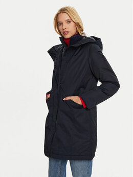 Tommy Hilfiger: Синий пуховик 