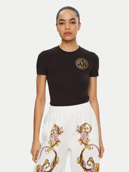 Versace Jeans Couture: Чёрная футболка 