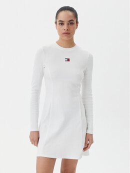 Tommy Jeans: Белое платье 