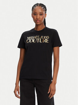 Versace Jeans Couture: Чёрная футболка 
