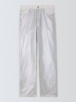 rag & bone: Серебристые джинсы 