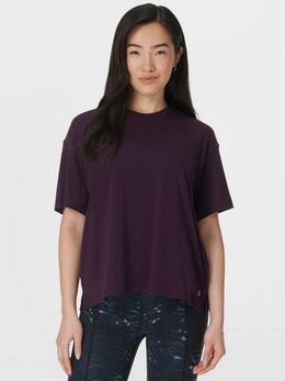 Sweaty Betty: Фиолетовая футболка 