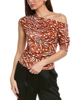 Diane von Furstenberg: Коричневый топ 
