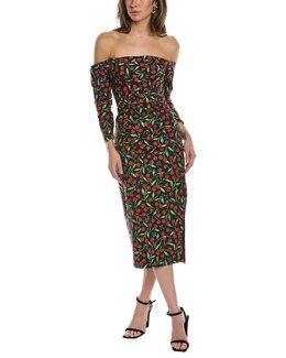 Carolina Herrera: Платье с открытыми плечами 