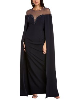 Marchesa Notte: Синее платье 