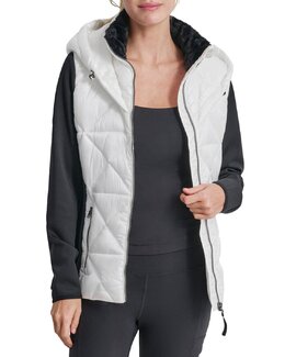 DKNY: Стёганые куртка 