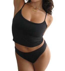 Frankies Bikinis: Чёрный топ 