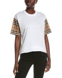 Burberry: Футболка в клетку 