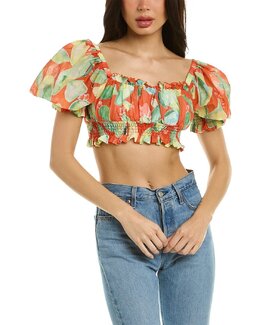 CHARO RUIZ IBIZA: Розовый топ 