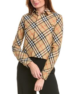 Burberry: Рубашка в клетку 