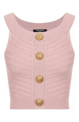 Balmain: Топ из вискозы 