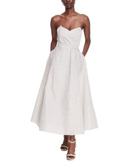 Marchesa Notte: Зелёное платье 