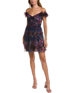 Marchesa Notte: Кружевное платье 
