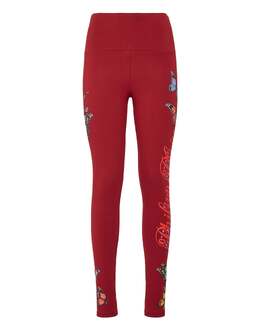 Philipp Plein: Бордовые легинсы 
