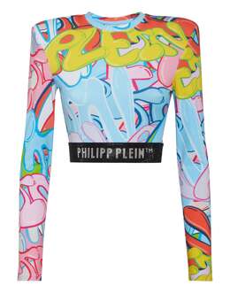 Philipp Plein: Короткий топ  Graffiti