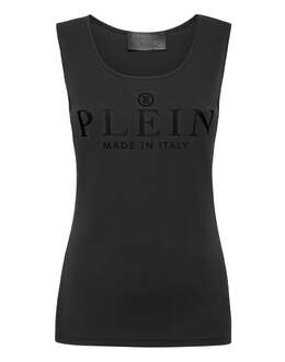 Philipp Plein: Чёрная майка  Iconic Plein
