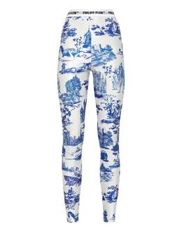 Philipp Plein: Белые легинсы  En Plein Air