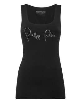 Philipp Plein: Чёрная майка  Crystal