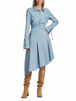 Derek Lam 10 Crosby: Платье с длинным рукавом 