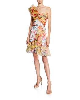 Marchesa: Короткое платье 
