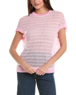 M Missoni: Розовый топ 
