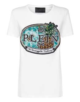 Philipp Plein: Белая футболка  Pineapple Skies