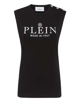 Philipp Plein: Чёрная майка  Iconic Plein