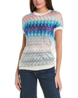 M Missoni: Синий топ 