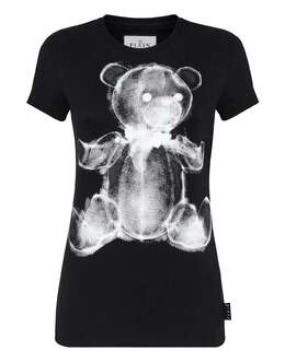 Philipp Plein: Чёрная футболка  Teddy Bear