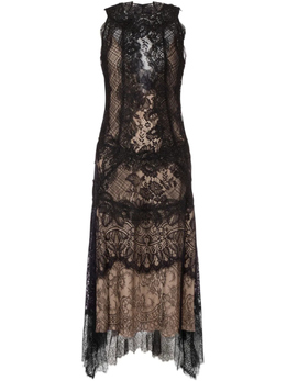 Alberta Ferretti: Кружевное платье 