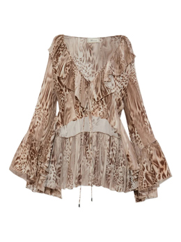 Blumarine: Шифоновая блуза 