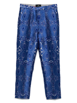 Etro: Синие брюки 