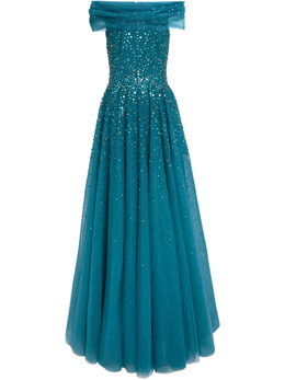 Jenny Packham: Синее платье 