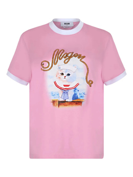 MSGM: Футболка с принтом 