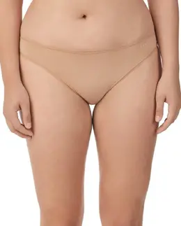 DKNY: Бежевые трусы 