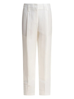 Brunello Cucinelli: Белые брюки 