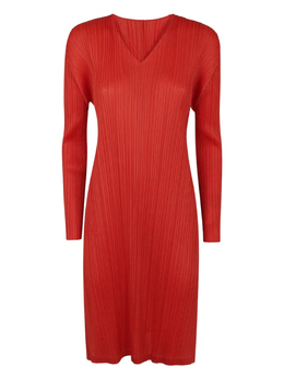 Pleats Please Issey Miyake: Платье миди 