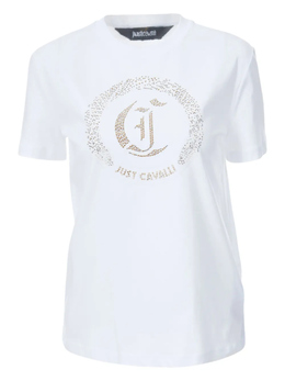 Just Cavalli: Белая футболка 