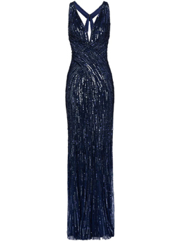 Jenny Packham: Синее платье 